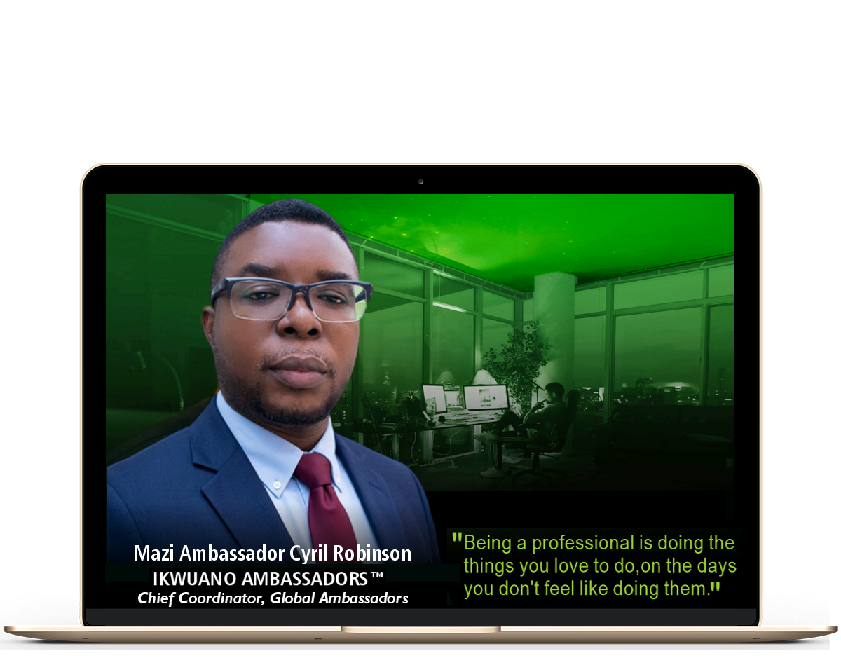 Mazi Cyril Robinson, President General - Ambassadors of Ikwuano - Abia State of Nigeria.